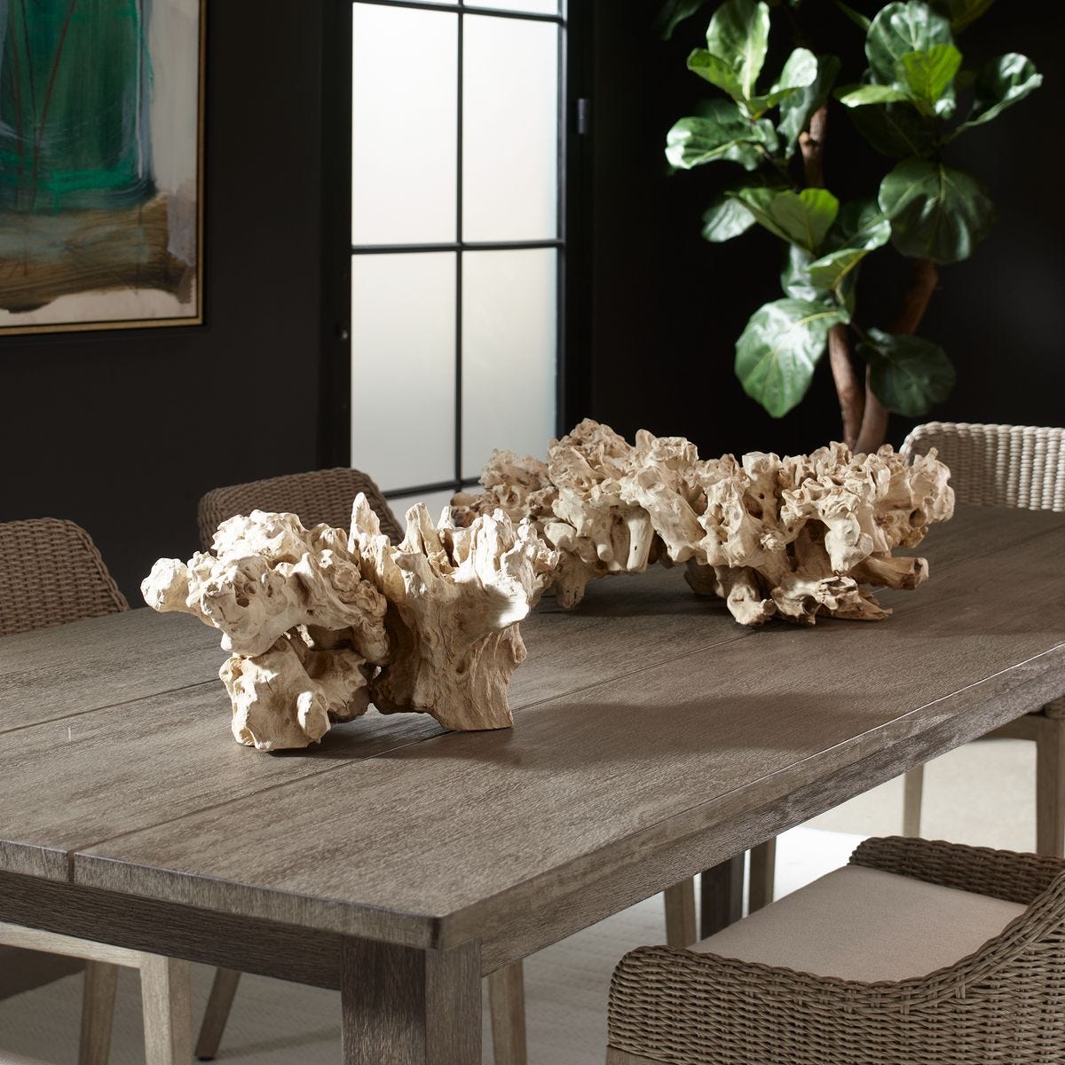 Elemental Root Indoor-Outdoor Sculptures, S/2