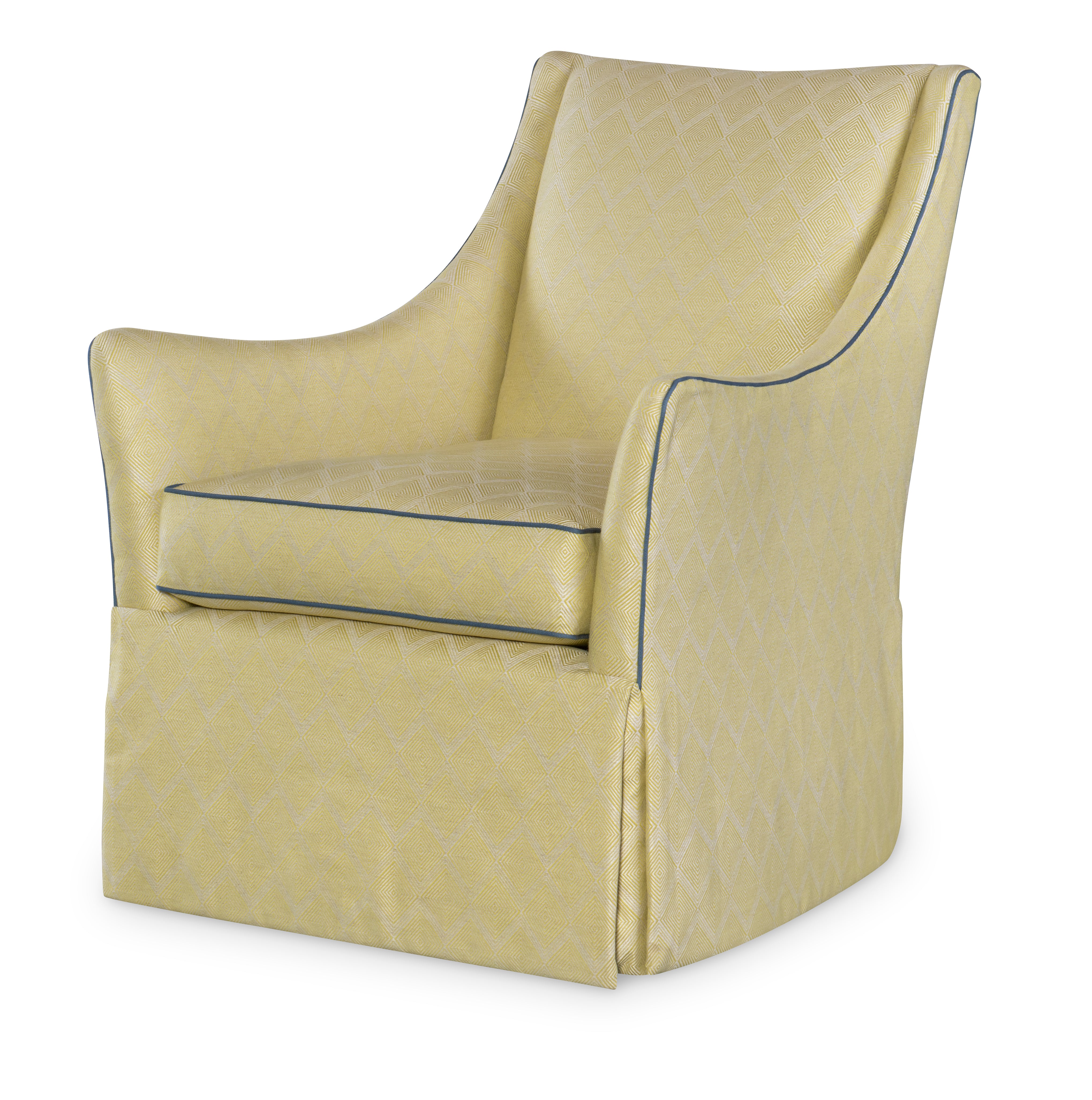 Lyric Skirted Swivel Chair