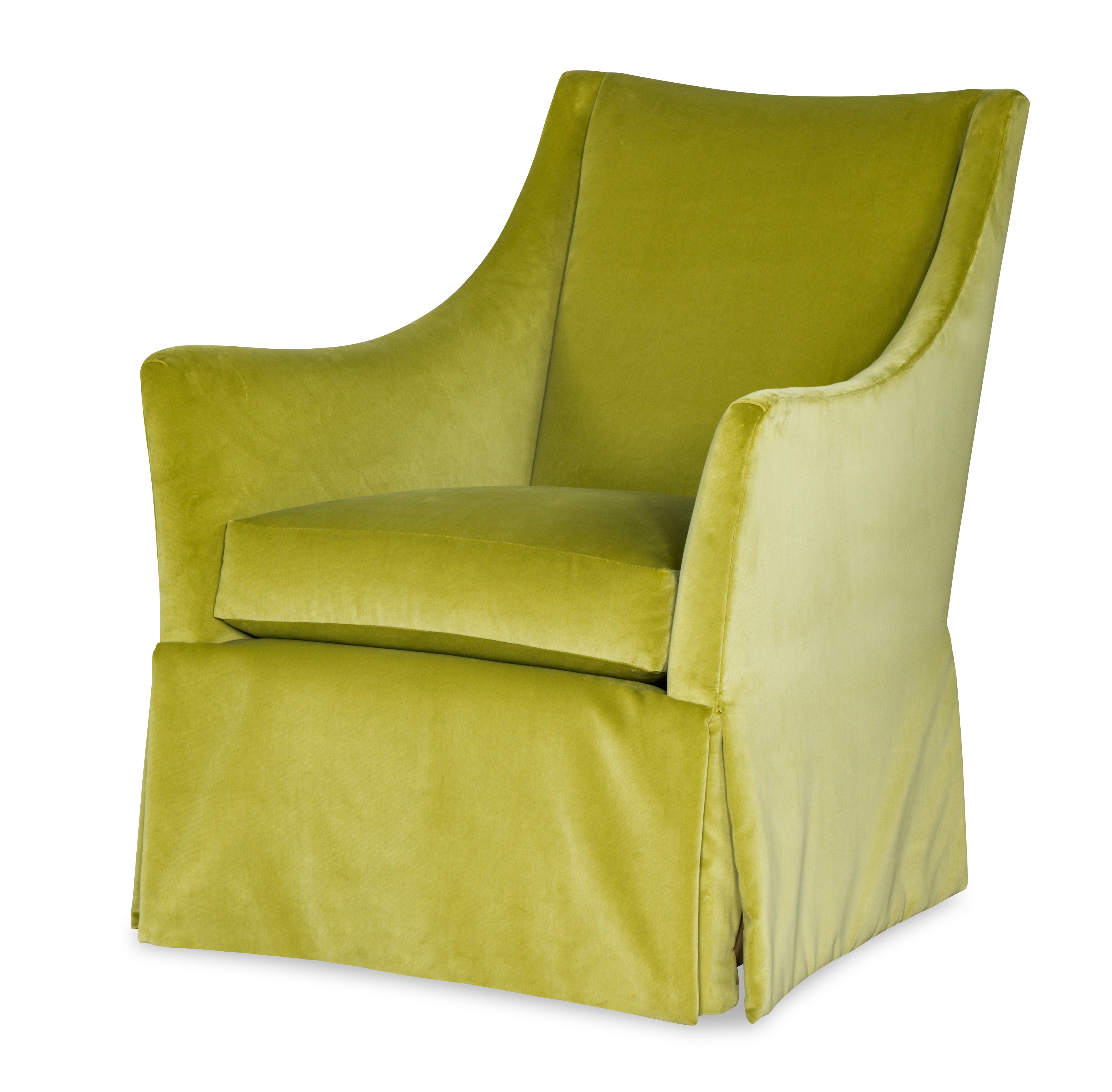 Lyric Skirted Swivel Chair
