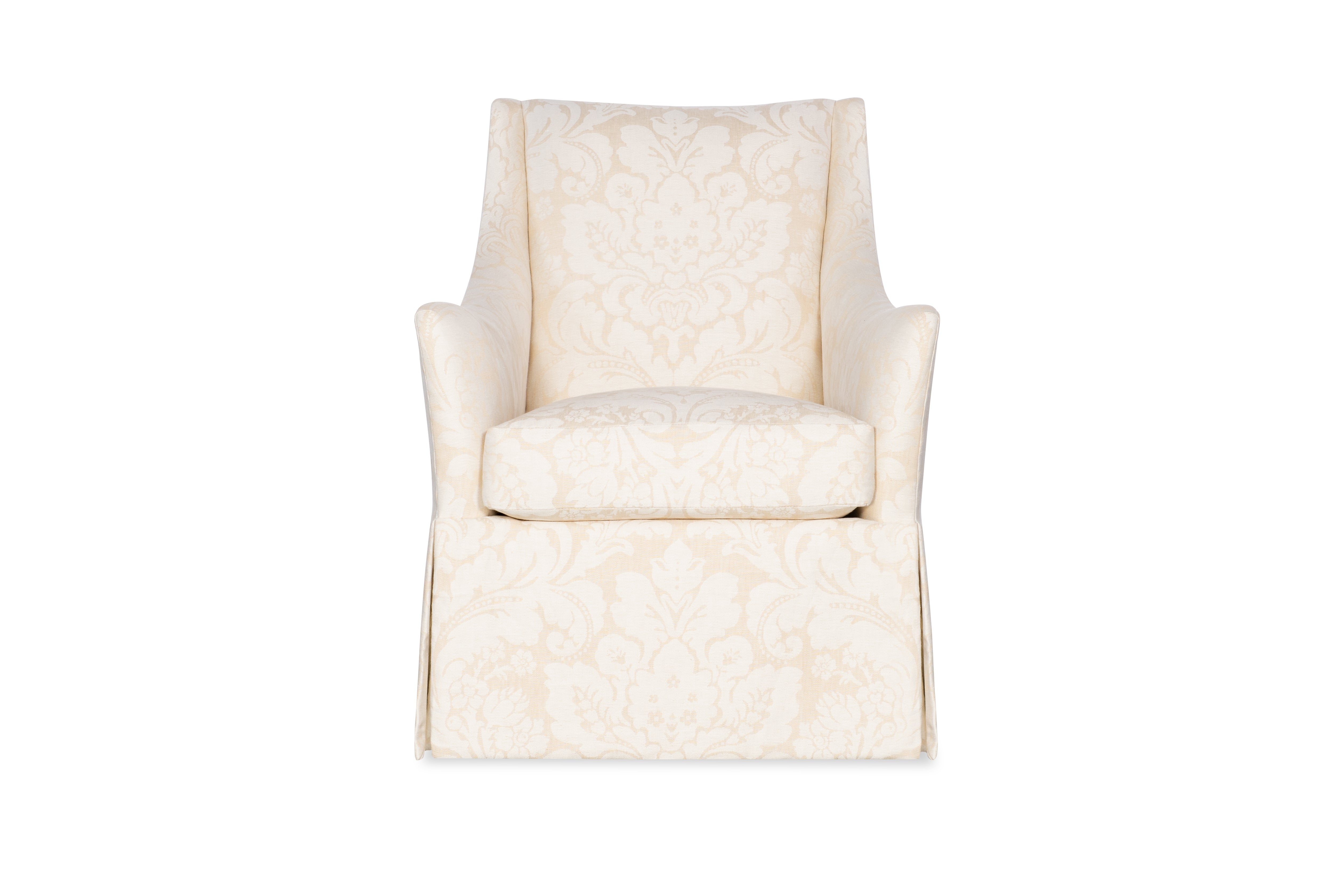 Lyric Skirted Swivel Chair