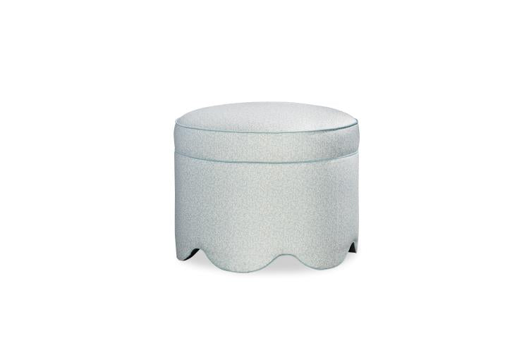 Suzie Scalloped Ottoman