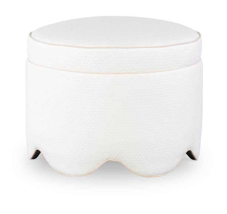 Suzie Scalloped Ottoman