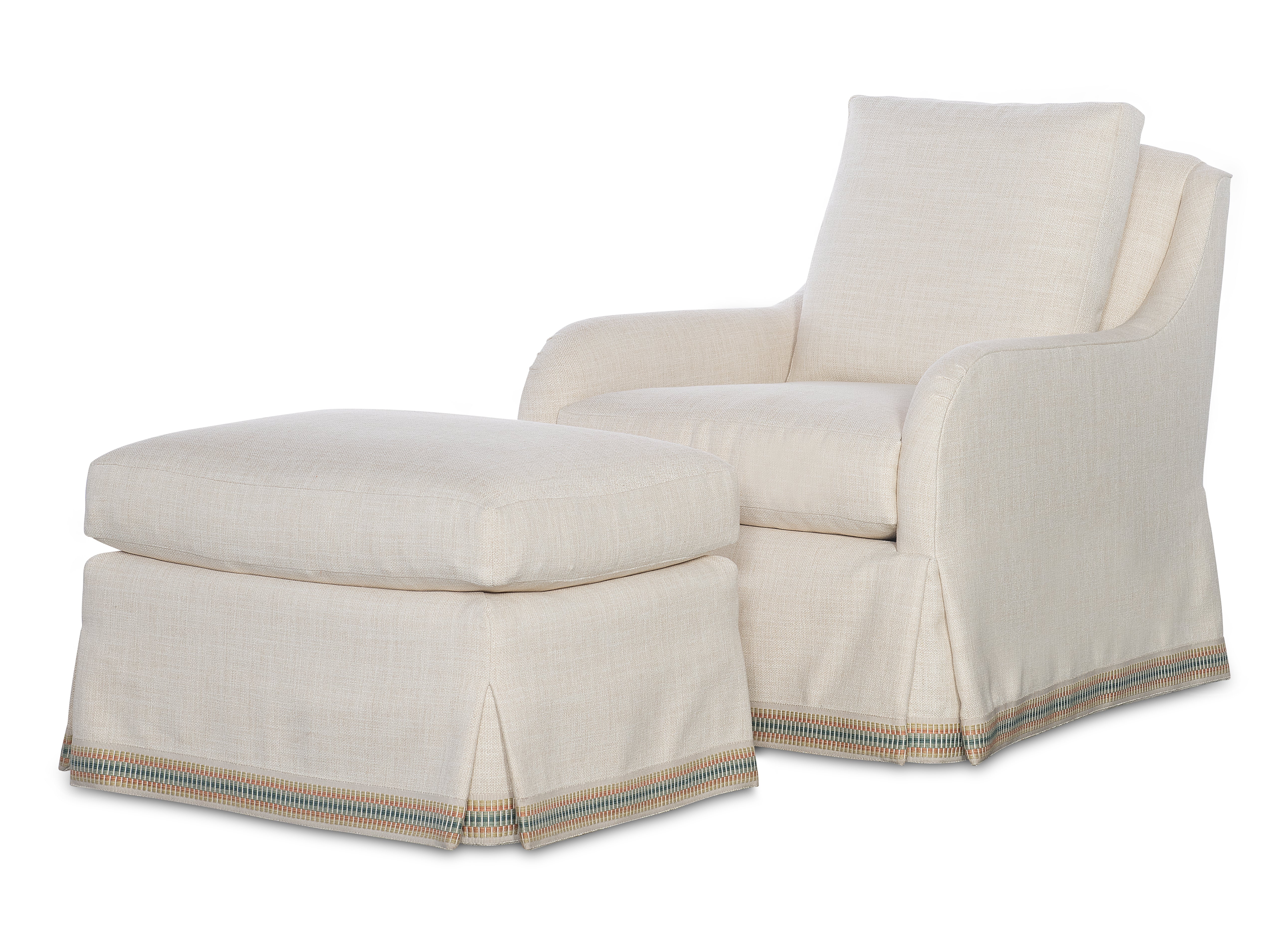 Lutz Skirted Swivel Chair