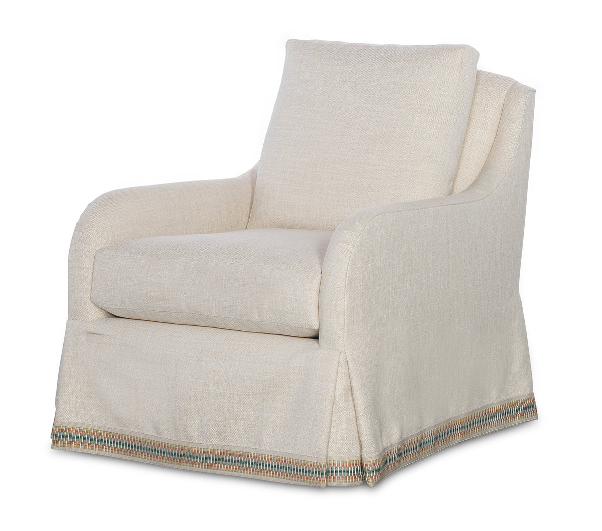 Lutz Skirted Swivel Chair