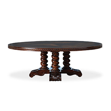 Castilian Round Dining Table - 86" – Ambella Home