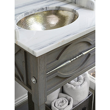 Mini Spindle Sink Chest - Weathered Grey