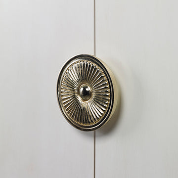 Soleil Nightstand - Grey / Linen in Linen – Ambella Home