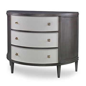Orion Demilune Chest - Grey / Linen
