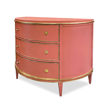 Orion Demilune Chest - Coral