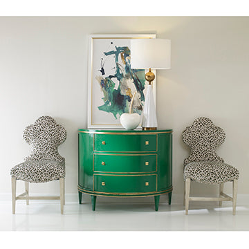 Orion Demilune Chest - Emerald