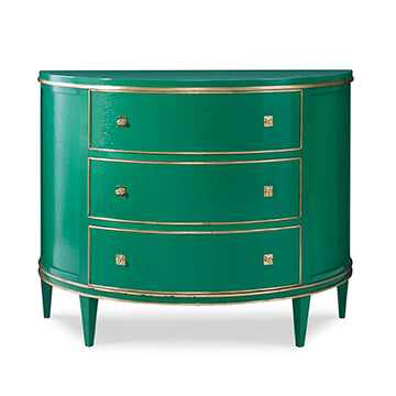 Orion Demilune Chest - Emerald