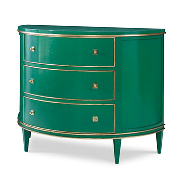 Orion Demilune Chest - Emerald