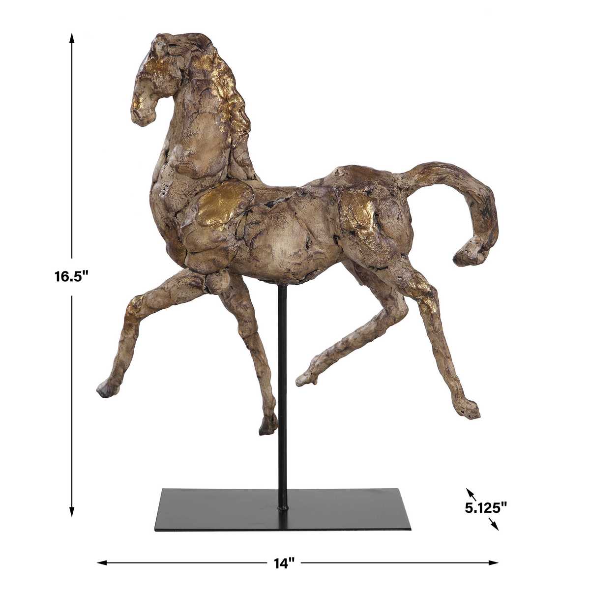 Caballo Dorado Sculpture