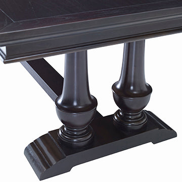 Harvest Dining Table (96" Wood Top) - Hand Rubbed Raven in Hand Rubbed Raven – Ambella Home