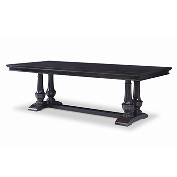 Harvest Dining Table (96" Wood Top) - Hand Rubbed Raven in Hand Rubbed Raven – Ambella Home