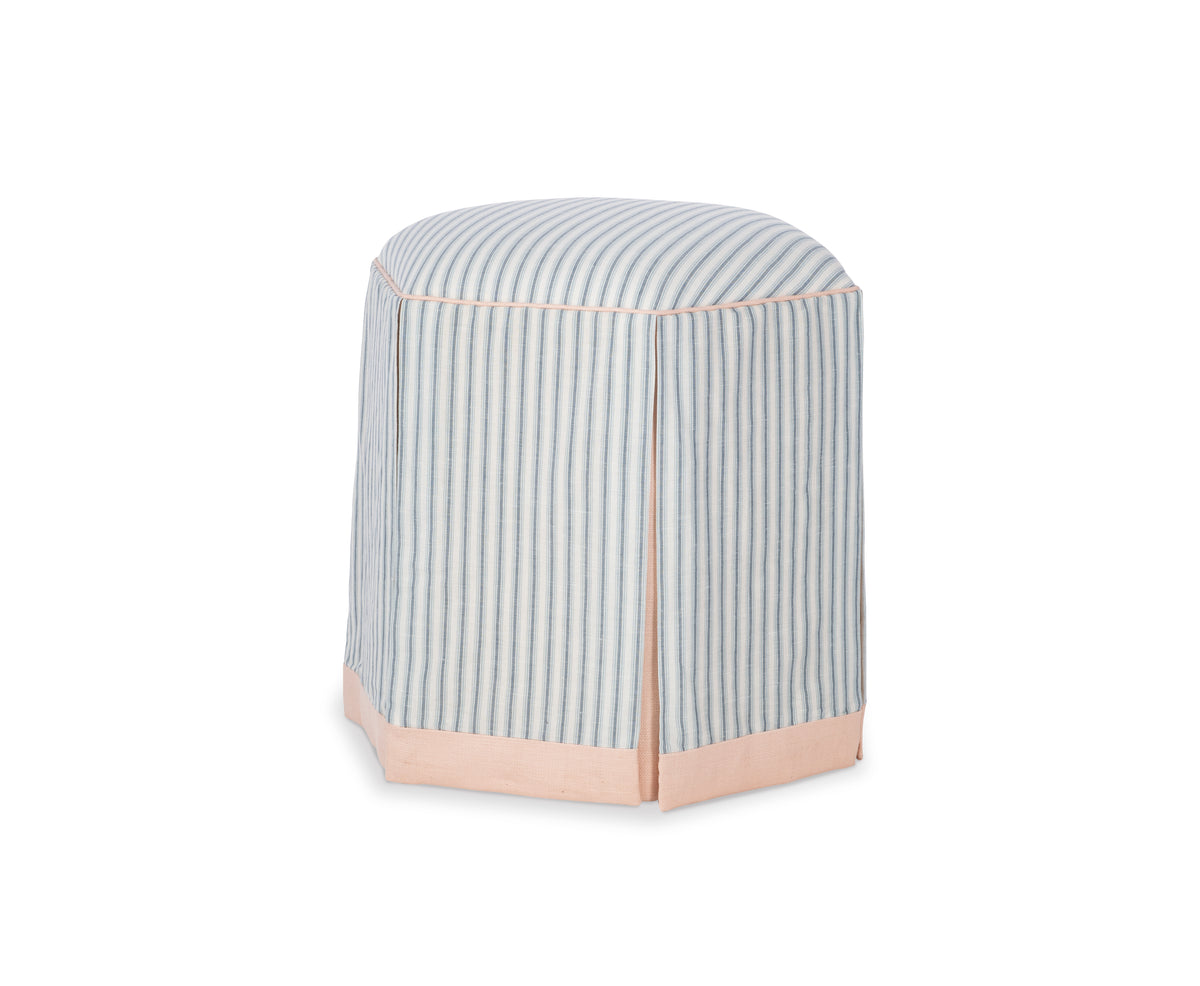 Evans Skirted Ottoman