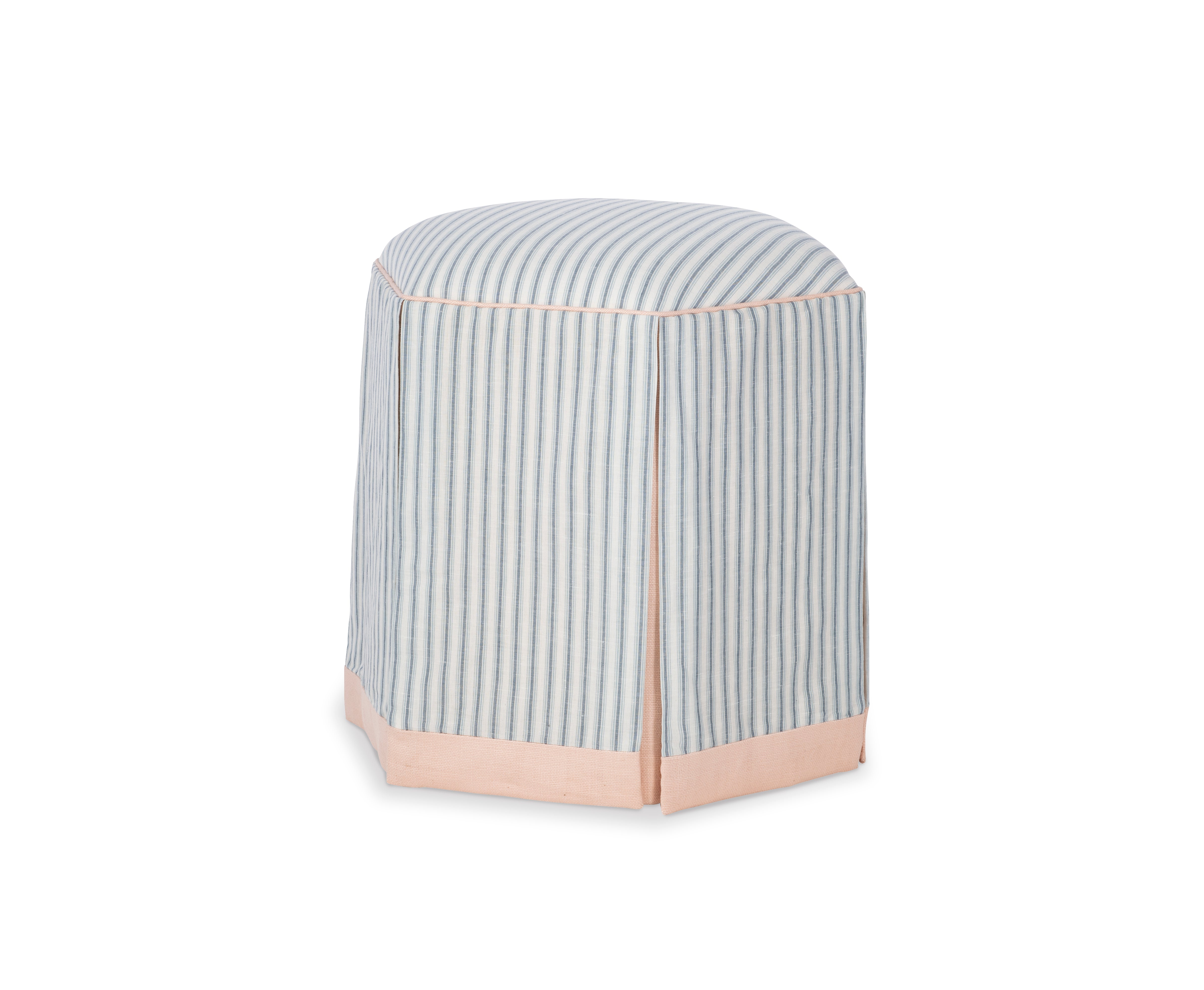 Evans Skirted Ottoman
