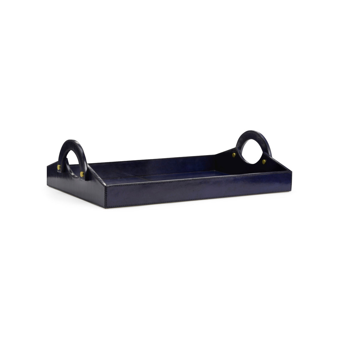 Leather Tray - Midnight Blue