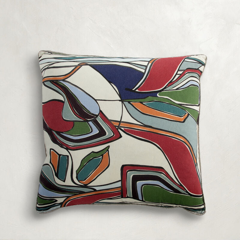 Wiley Jewel Single Flanged Feather 18x18