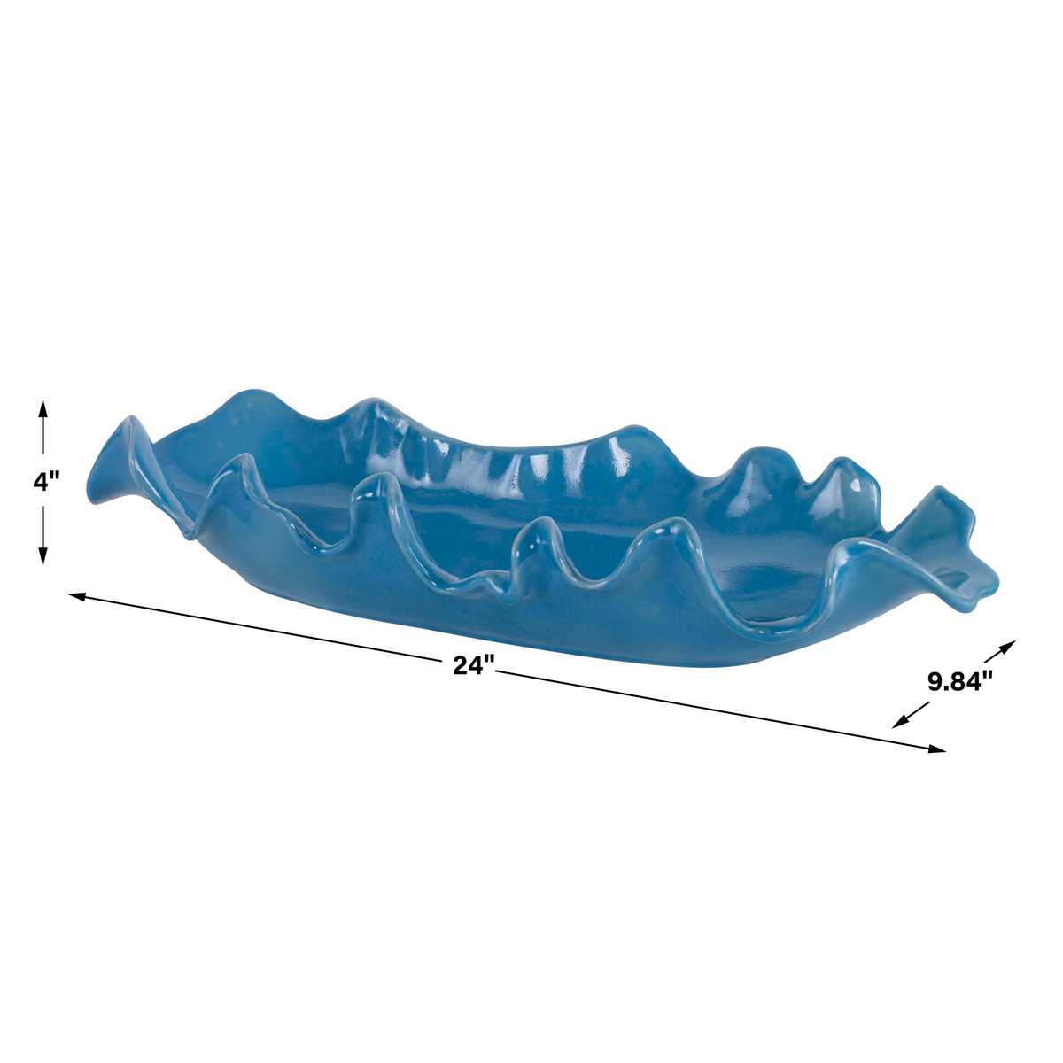 Ruffled Feathers Bowl, Blue
