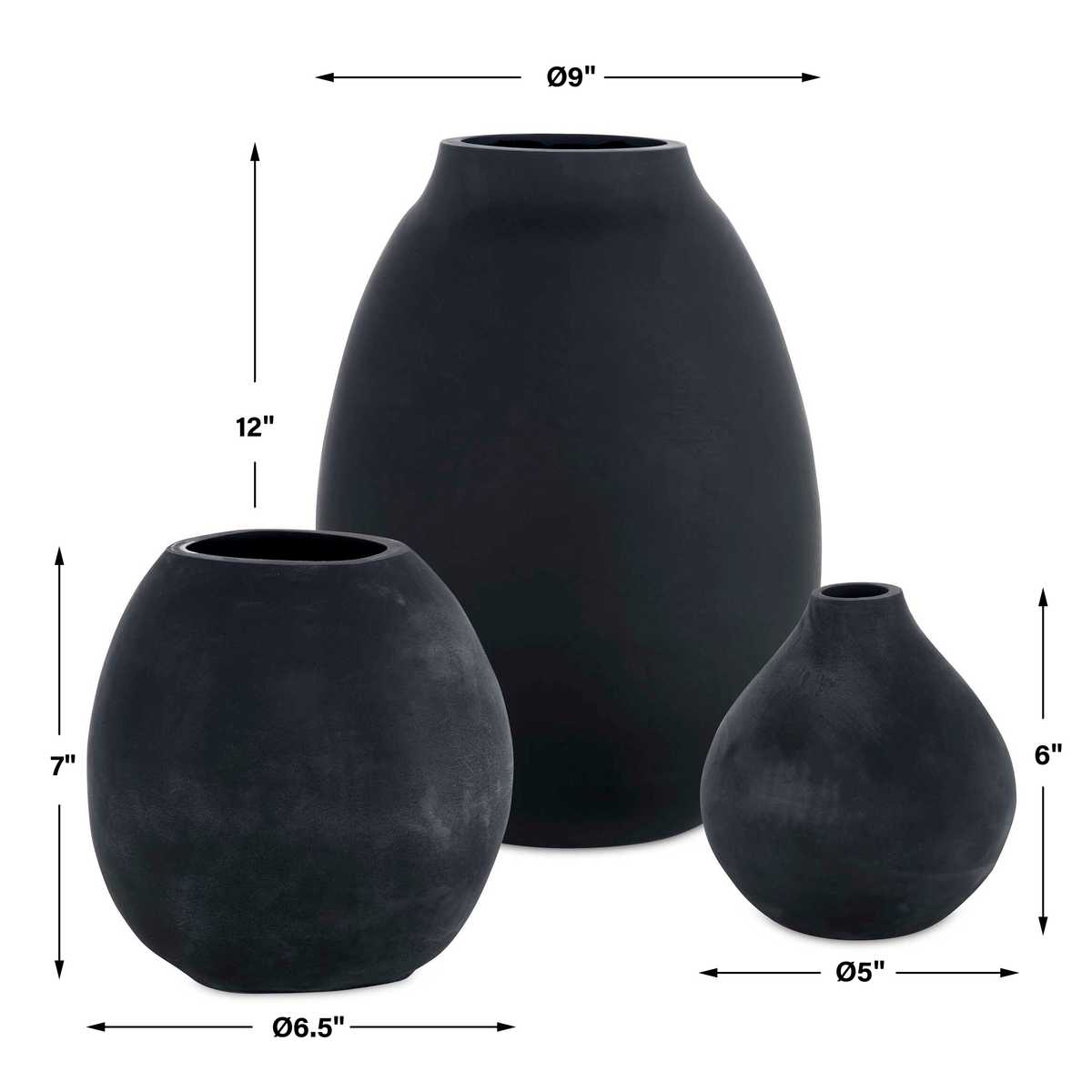 Hearth Vases, S/3