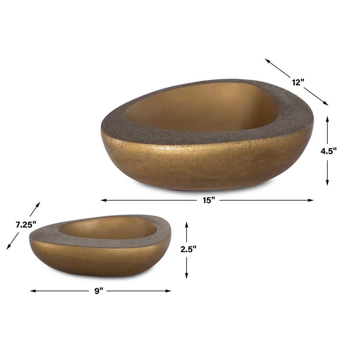 Ovate Bowls, S/2
