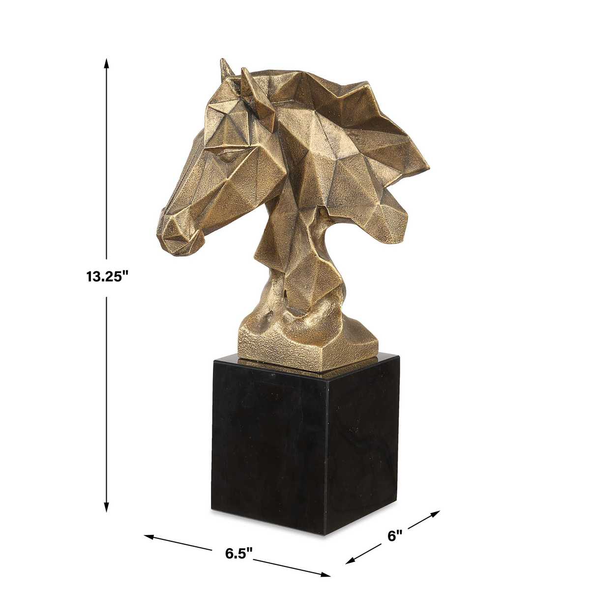 Chiseled Horse Bust, Sculpture