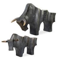 Regal Bull Sculptures, S/2