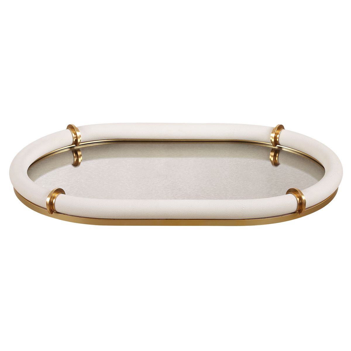 Cyprus Oval Tray, White