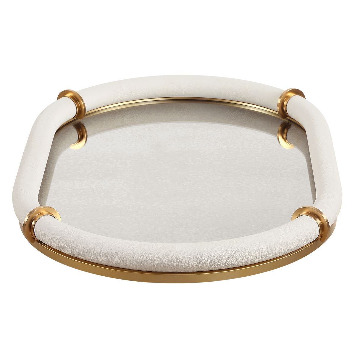 Cyprus Oval Tray, White