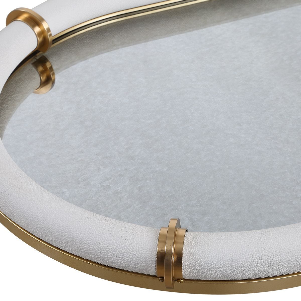 Cyprus Oval Tray, White