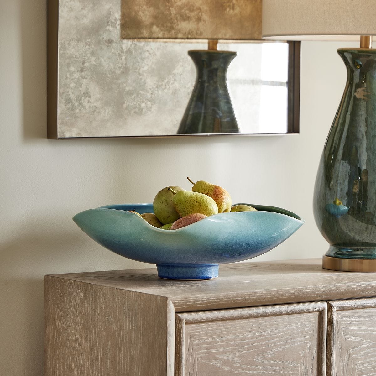 Blue Lagoon Indoor-Outdoor Bowl – Wall Decor by Uttermost | Sutter & Vale
