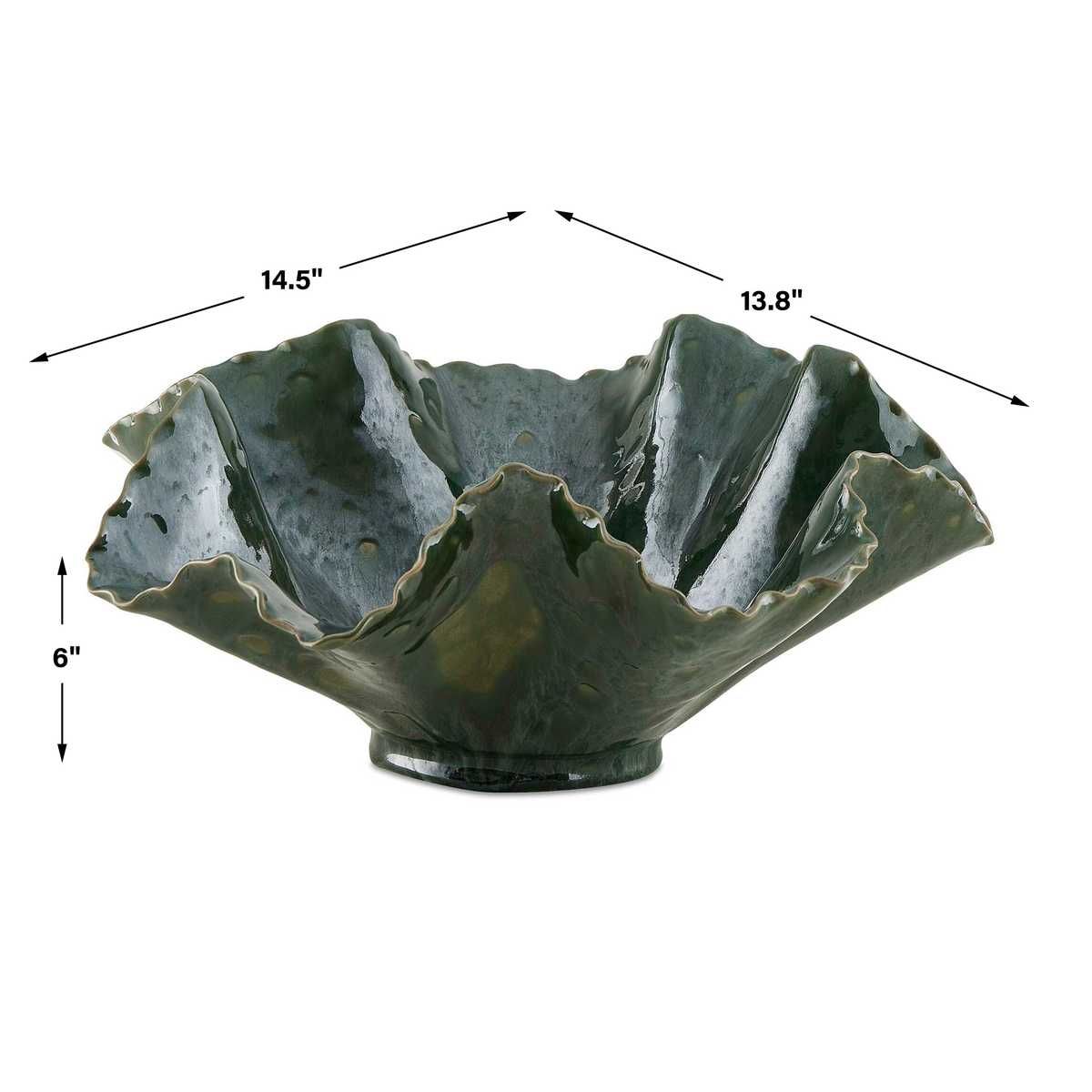 Verdant Bloom Indoor-Outdoor Bowl – Wall Decor by Uttermost | Sutter & Vale