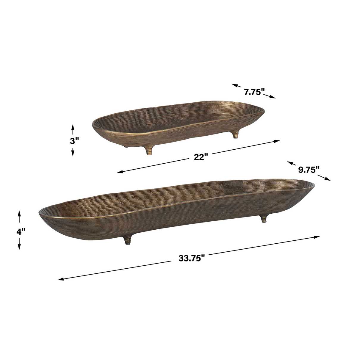 Stratum Bowls, Oval, S/2