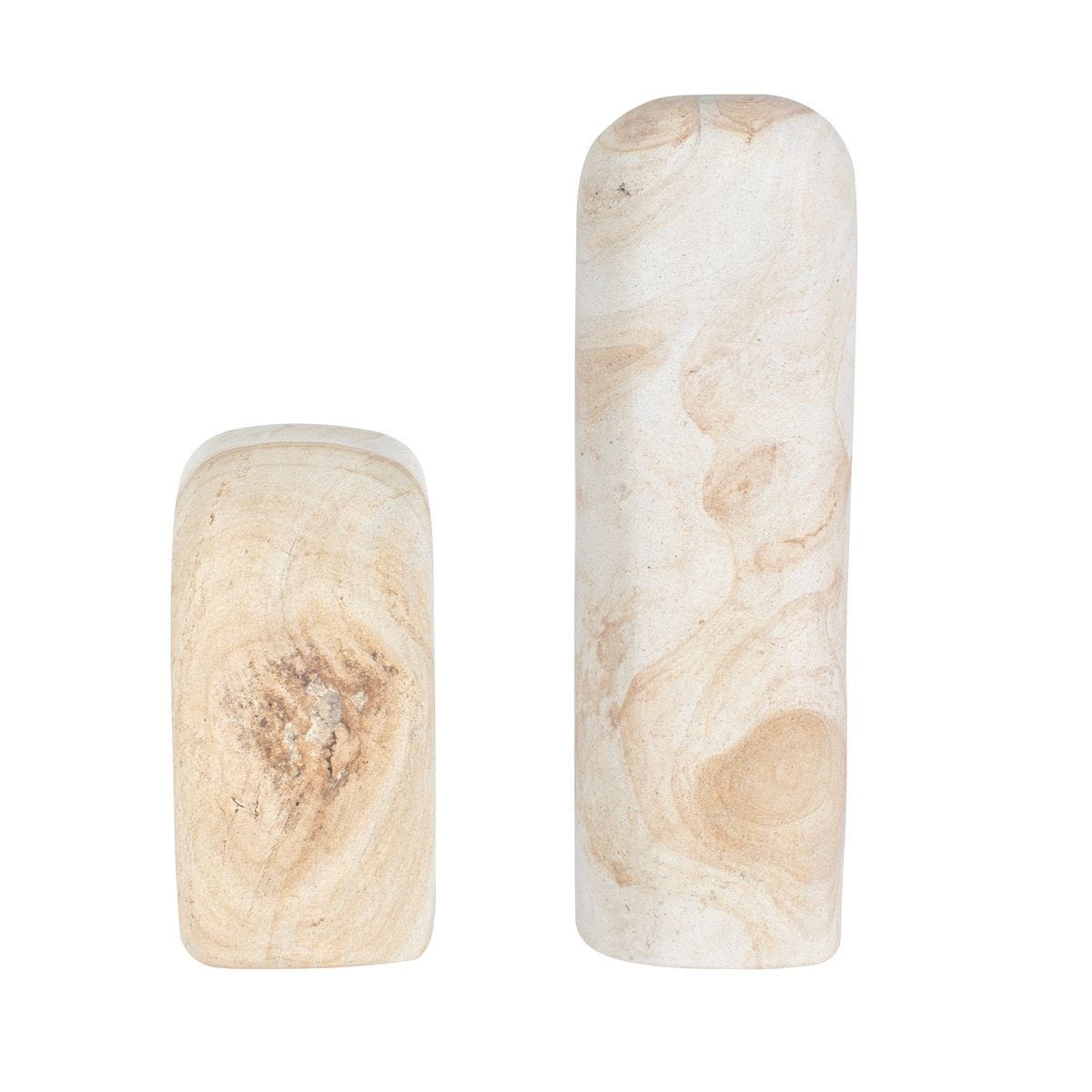 Stone Flow Indoor-Outdoor Sculptures, S/2