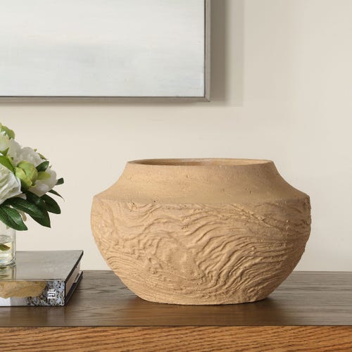 Sandstone Flow Vase, Small