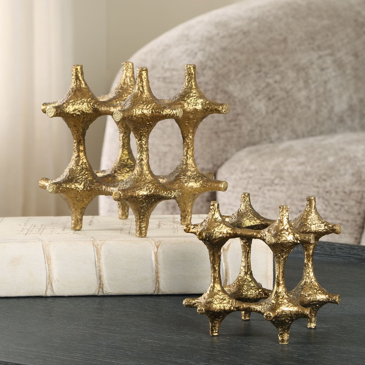 Gilded Connection Sculptures, S/2