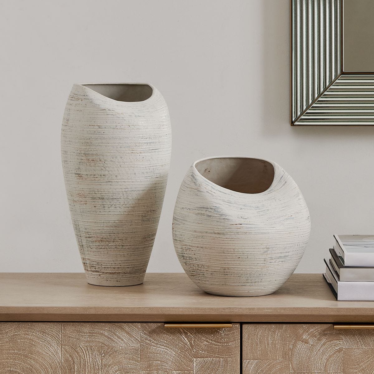Inara Indoor-Outdoor Vases, S/2