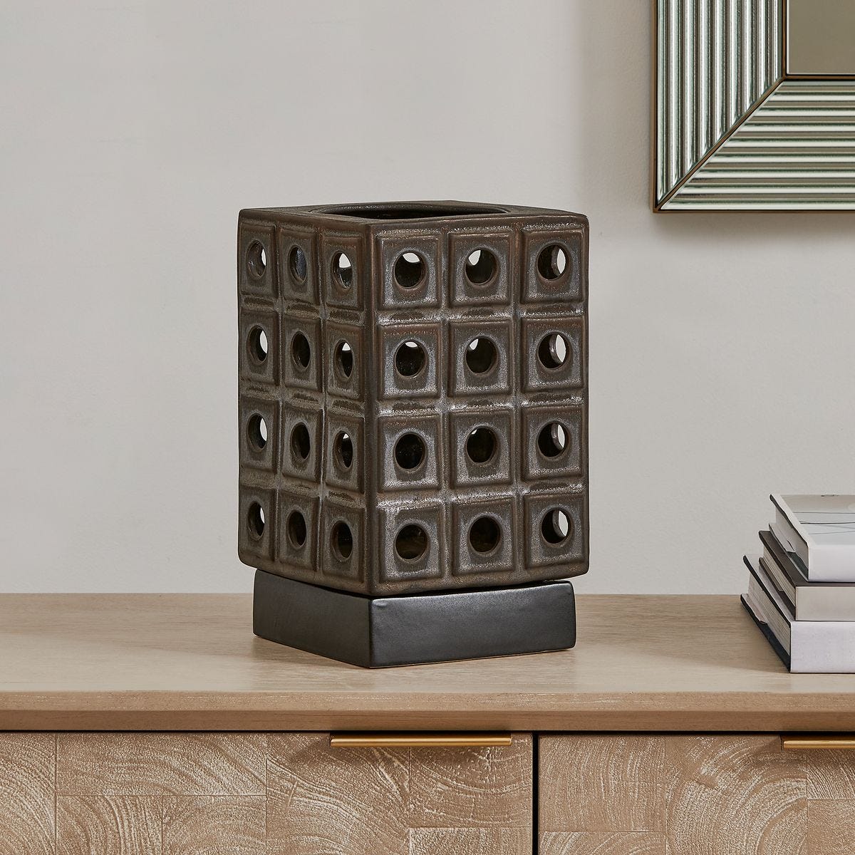 Lattice Indoor-Outdoor Lantern Candleholder