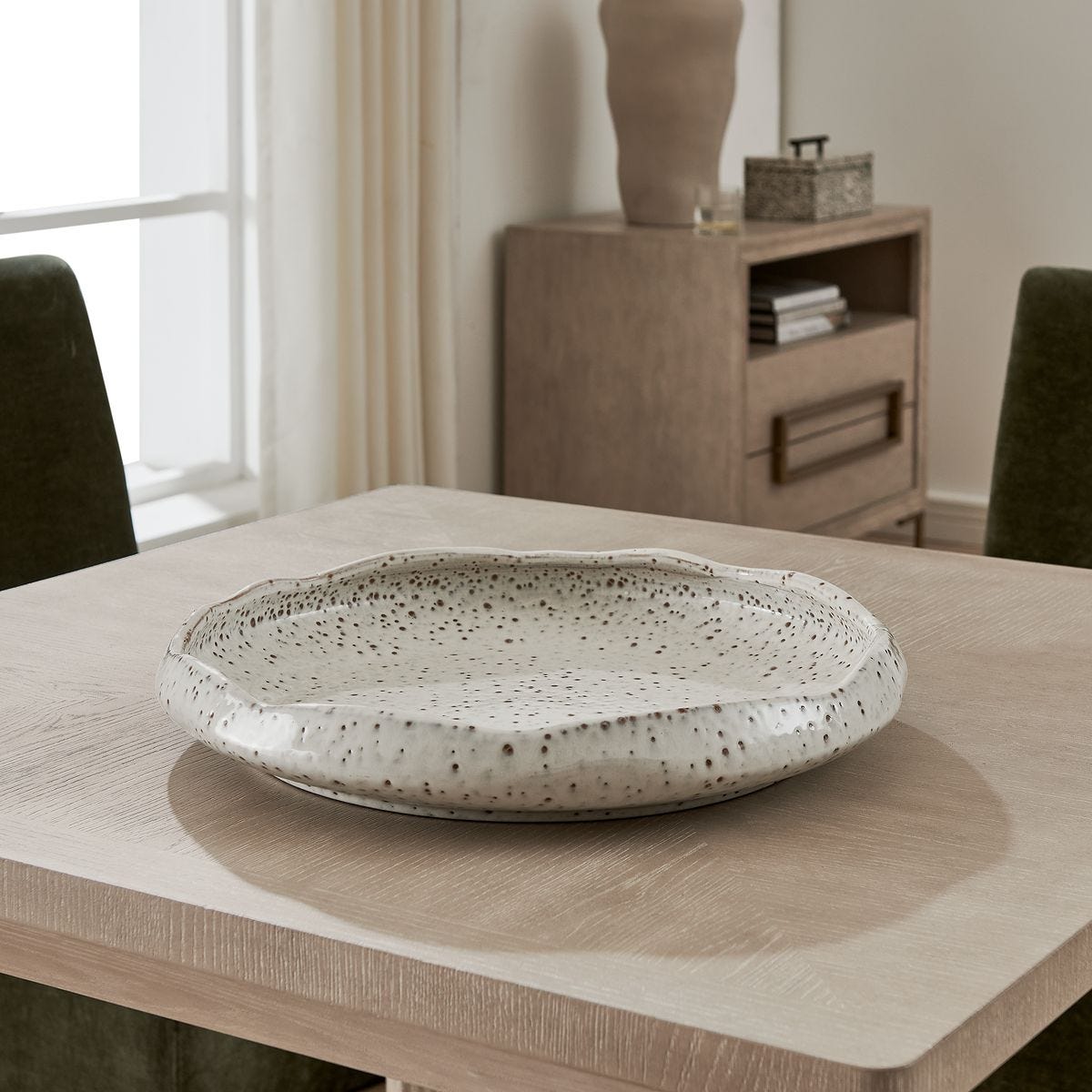 Stardust Ripple Indoor-Outdoor Bowl, White