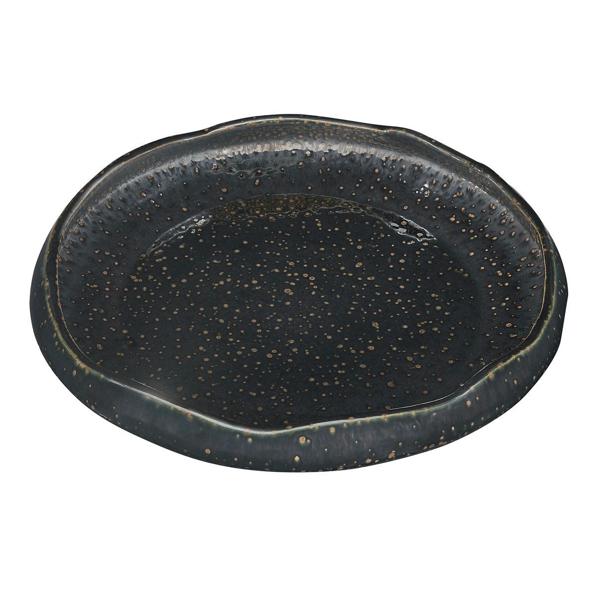 Stardust Ripple Indoor-Outdoor Bowl, Black