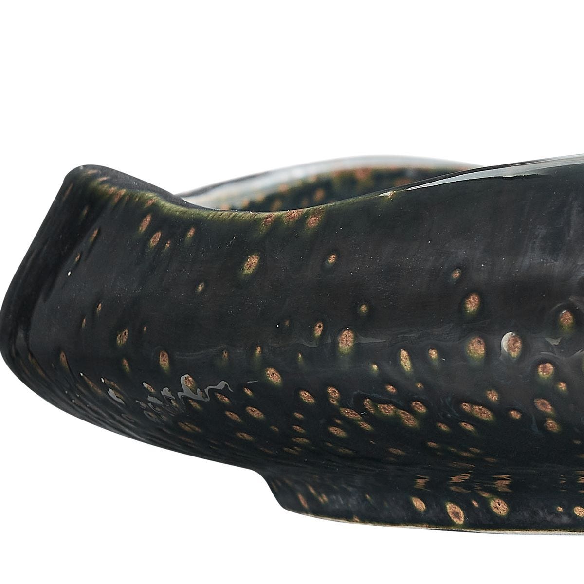 Stardust Ripple Indoor-Outdoor Bowl, Black