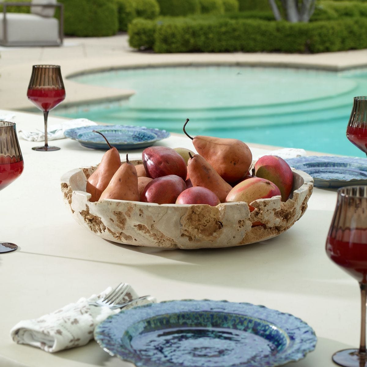 Quarried Stone Indoor-Outdoor Bowl