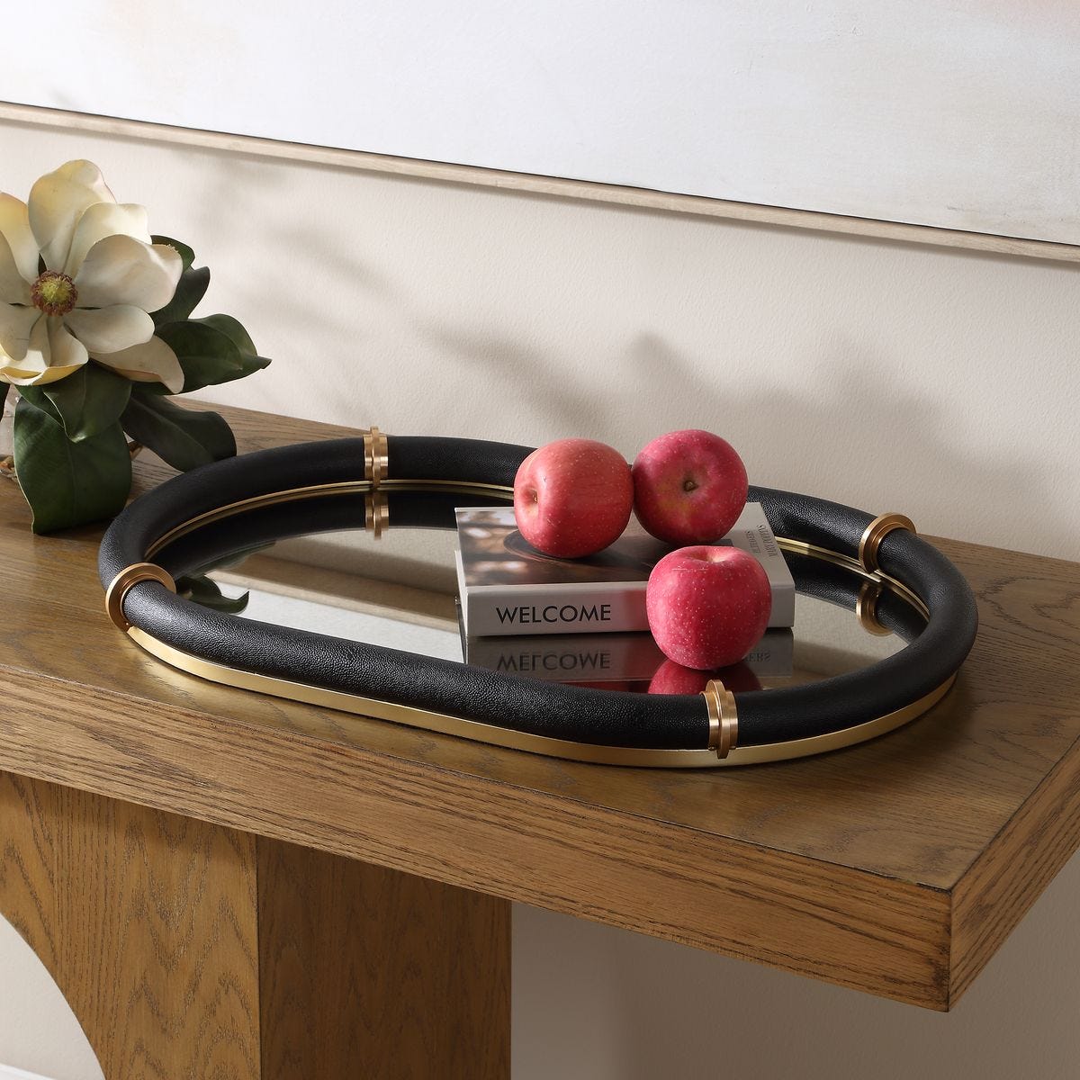 Cyprus Oval Tray, Black