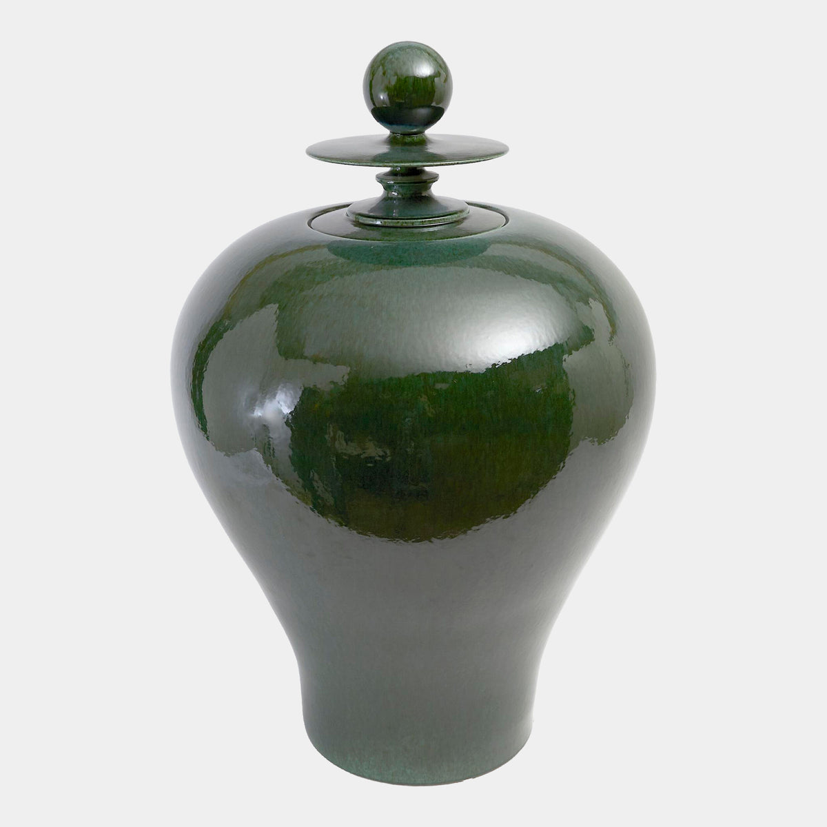 Happy Temple Jar-Emerald-Tall