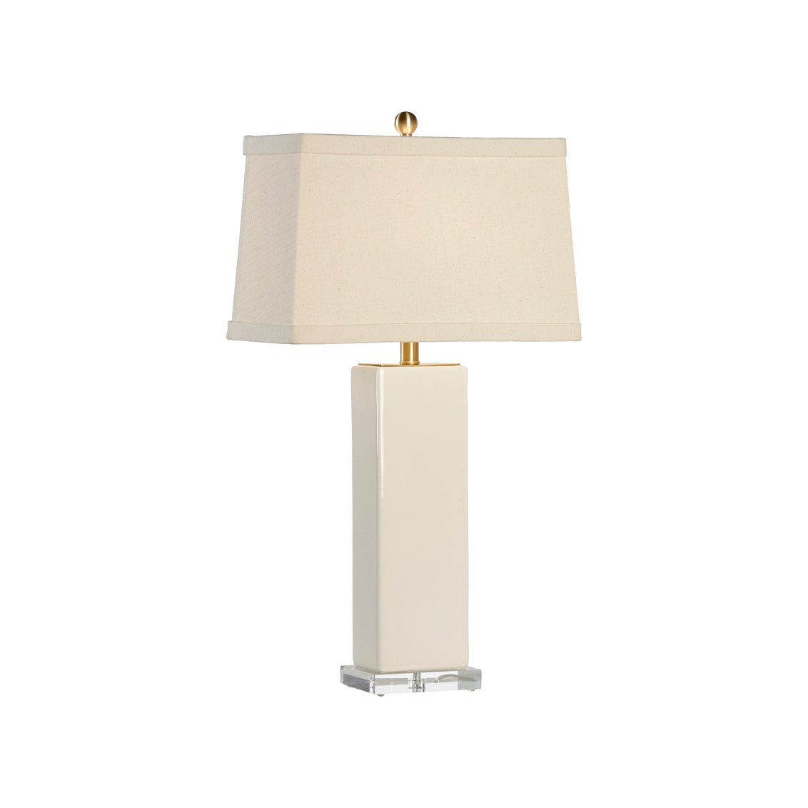 Becker Vase Lamp - Cream in 30.5 / Ceramic/Porcelain - Chelsea House