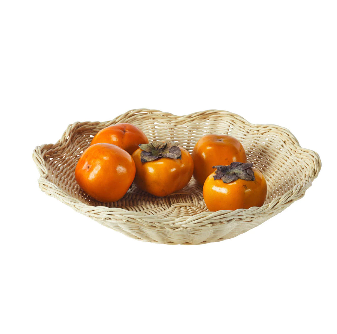 Wavy Wicker Tray in Natural / Rattan - Chelsea House