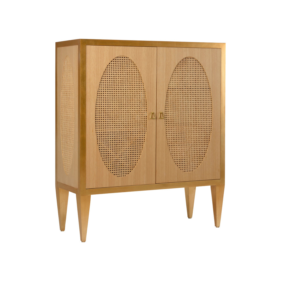 Petite Caned Bar Cabinet