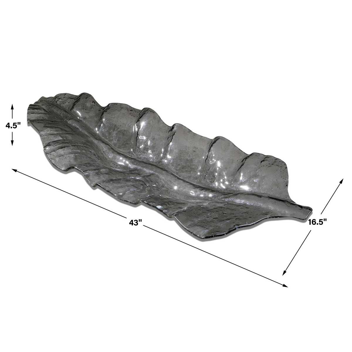 Smoked Leaf Tray