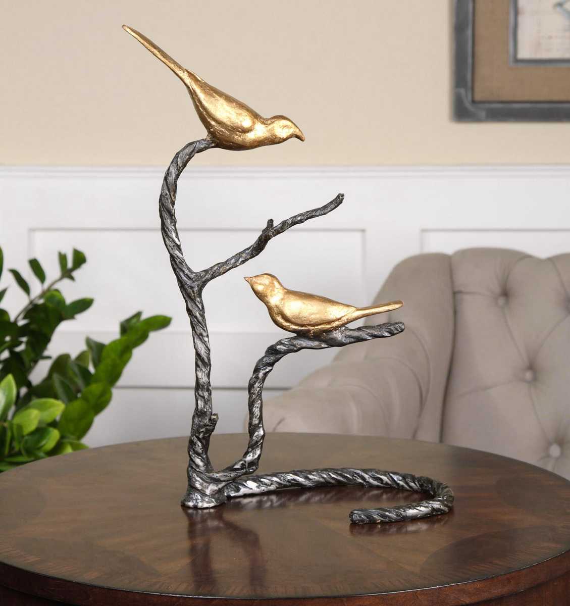 Birds on a Limb Sculpture